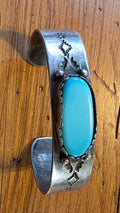 Vintage Native American Turquoise Cuff Bracelet