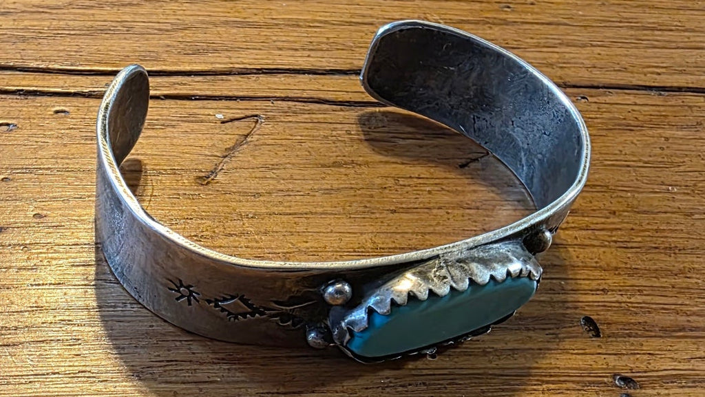 Vintage Native American Turquoise Cuff Bracelet