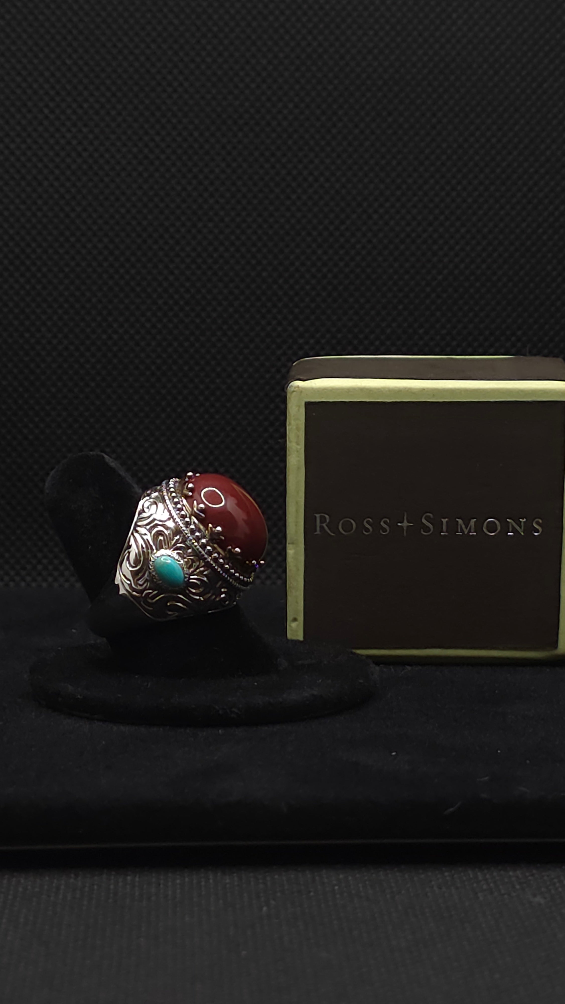 Vintage Ross-Simons 925 Sterling Silver Bali Cocktail Ring - Size 7 w/ Original Box