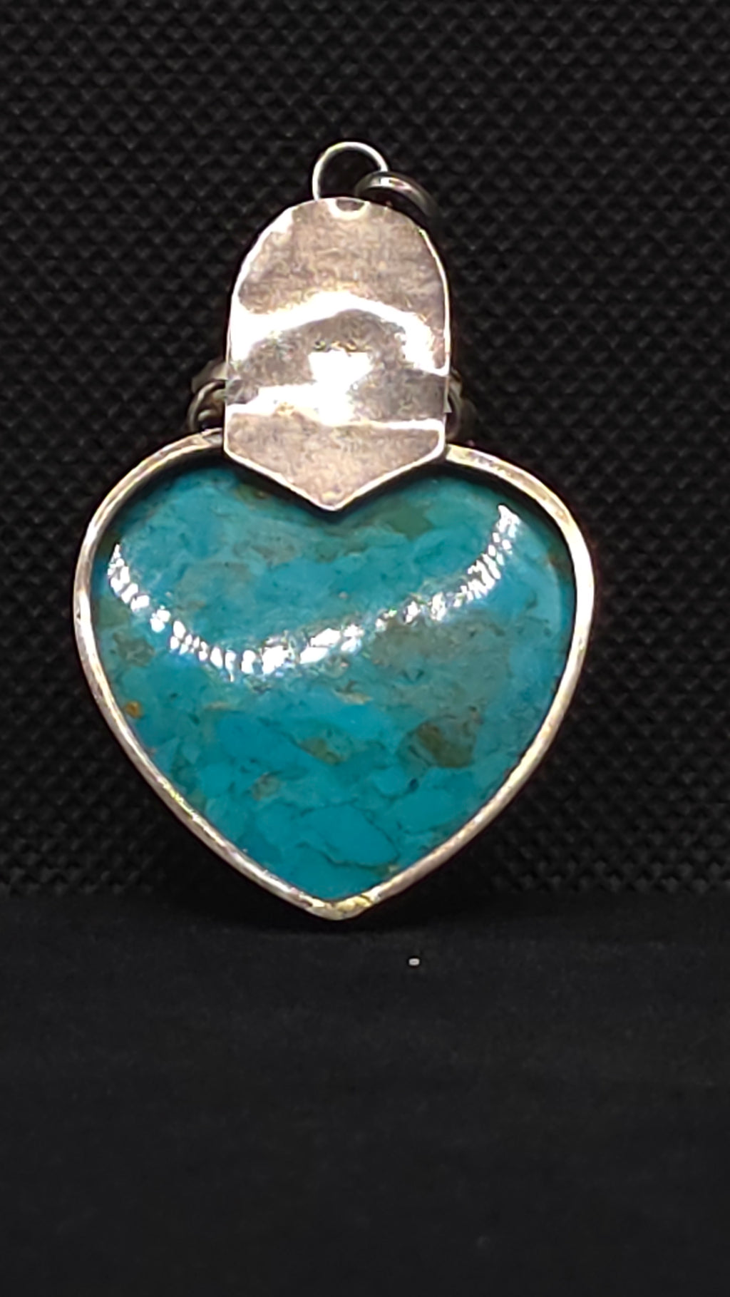 Sterling Silver Turquoise Heart Pendant